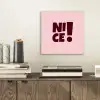Nice - Uitroepteken - Roze aluminium wit klein -sfeer1