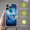 Blauw - Orchidee - Elegeant Hoesje iPhone 16 Pro Max met koord klein -sfeer2_NL