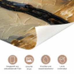 Boom - Bloemen - Goud - Beige deurposter klein -tcloseup_DE