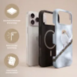 Vogeltje - Sneeuw - Tak - Winter - Zacht Toughcase MagSafe Apple iPhone 17 Pro Max klein -USP_Lagen_NL
