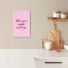 Tekst - Roze - Love - Hart KitchenYeah - Keuken - Canvas klein -sfeer1