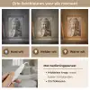 Boedha - Beeld - Bruin - Rust Light Box met kabel (Tafellamp) klein -USP_lichtkleurNL