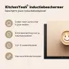 Koffie - Melkschuim - Lach - Beige Inductie beschermer vinyl 3mm middel -sfeer2