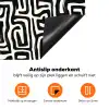 Grafisch - Lijnen - Zwart - Wit Inductie beschermer vinyl 3mm klein 276 -zzzzzzz-td-onderkant