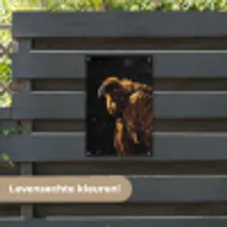 Gier - Vogel - Roofvogel tuinposter los doek klein -sfeer3