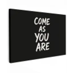 Quote - Zwart - Simpel canvas 2cm klein -z3d