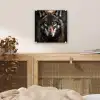 Dieren - Wolf - Portret - Zwart - Bruin plexiglas 5mm klein -sfeer4