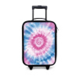 Tie dye - Abstract - Blauw - Roze Kinderkoffer - Zwart klein -3d