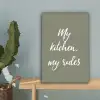 My kitchen, my rules - Spreuken - Quotes canvas 2cm klein -sfeer4