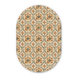 Elegant - Antiek - Kleurrijk Wandcirkel Ovaal Forex klein 630 -3d