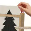 Kerstboom - Zwarte kerstboom - Boom - Japandi Light Box met kabel (Wandlamp) klein -USP_websiteprintNL