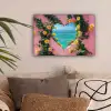 Hart - Zee - Muur canvas 2cm klein -sfeer1