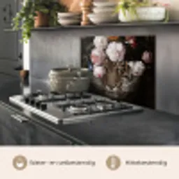 Bloemen - Jan Davidsz de Heem - Tijger - Schilderij - Stilleven - Oude meesters keuken achterwand spatscherm middel -usp_NL