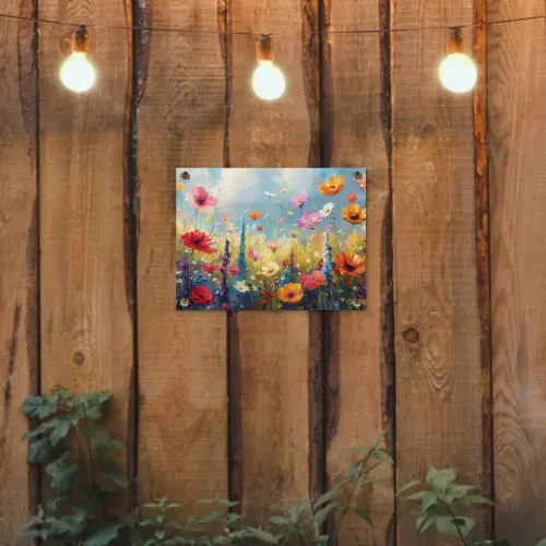 Bloemen - Natuur - Botanisch - Kunst tuinposter los doek klein -sfeer1