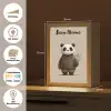 Panda - Blauwe bloemen - Zachtheid Light Box met kabel (Kinderlampje) klein -USP_websiteoverzichtDE