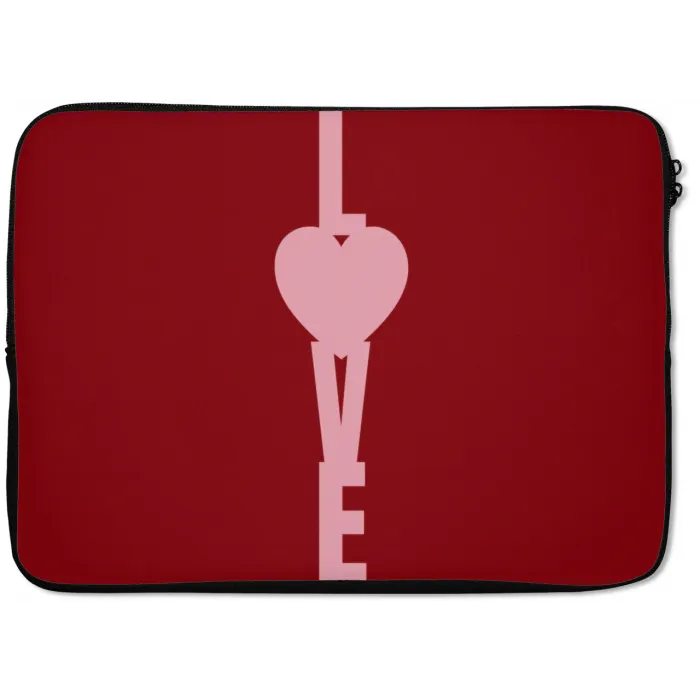 Love - Hart - Rood laptophoes neopreen klein -zkaufland3dotto