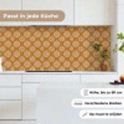 Bloemen - Modern - Oker keuken achterwand 2 middel 871 -sfeer4_DE