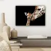 Giraffe - Dieren - Zwart - Portret - Dieren canvas 2cm klein -sfeer6