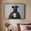 Coltrui - Hond - Bril - Mok Textielframe zwart klein -sfeer1