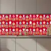 Patronen - Bloemen - Retro - Rood keuken achterwand 2 middel 871 zz_3dshopping