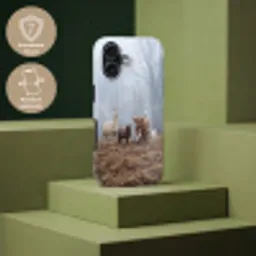 Boerderijdieren - Groep - Mist - Natuur - Rustiek Toughcase MagSafe Apple iPhone 17 klein -USP_PrintM_DE