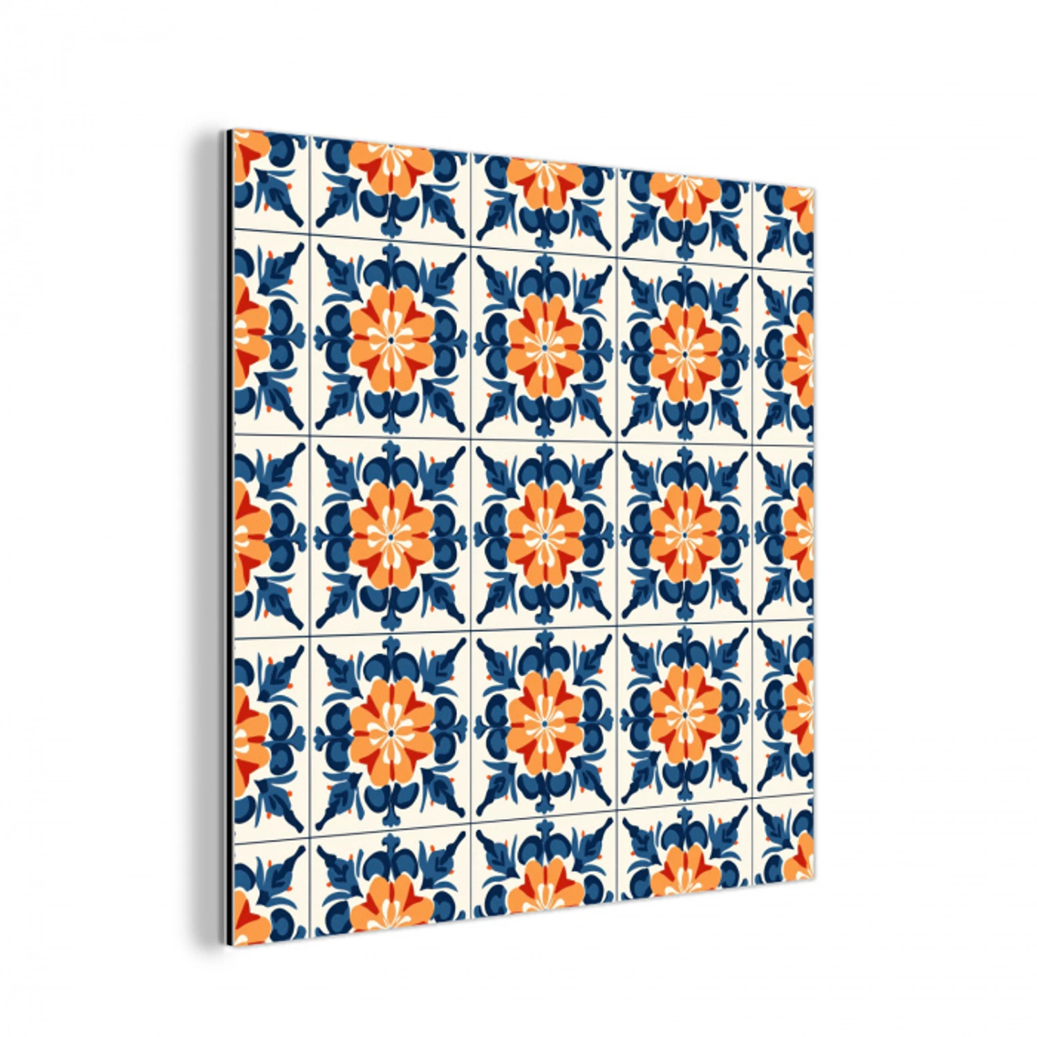 Traditioneel - Tegel - Oranje aluminium wit klein 46 -3d