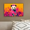 Kimono - Roze - Panda - Bloemenkroon canvas 2cm klein -sfeer3