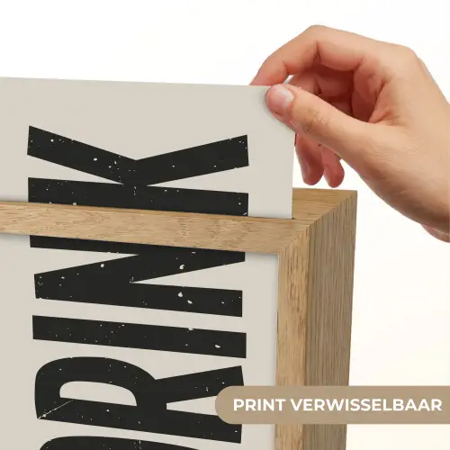 Vintage - Zwart - Decoratie - Japandi Light Box met kabel (Wandlamp) klein -USP_websiteprintNL