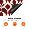 Rood - Druppelpatroon - Grafisch Inductie beschermer vinyl 3mm klein 276 -zzzzzzz-td-onderkant