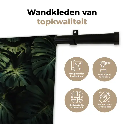 Plant - Monstera - Lichtinval Wandkleed katoen klein -sfeer2