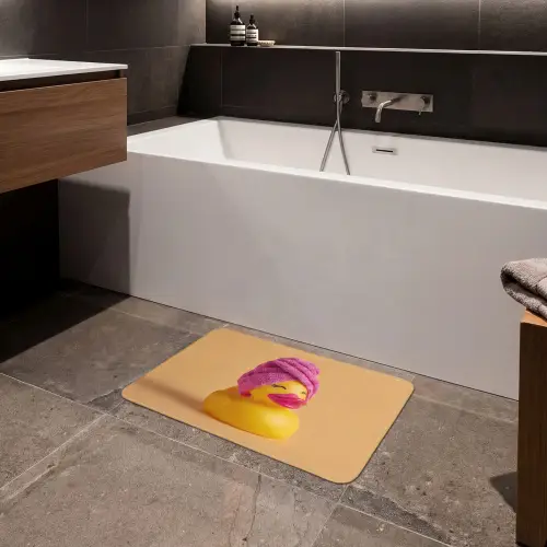 Badeend - Handdoek - Kleurrijk Badmat klein -sfeer3