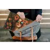 Vrouwen - Bloemen - Modern - Bril - Abstract laptophoes neopreen klein -tas