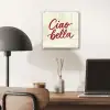 Ciao bella - Rood - Wit - Minimalistisch plexiglas 5mm klein -sfeer6