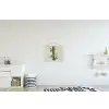 Bamboestengels - Sierlijk - Groen textielposter latten blank klein -kinderkamer