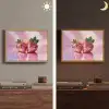 Disco - Fruit - Glitter - Strawberry Light Box met batterij (Wandlamp) middel -sfeer3