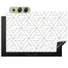 Design - Lijn - Patroon - Zwart - Wit Inductie beschemer met haakjes klein 777 -3d