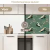 Kersenbloesem - Kraamvogels - Groen keuken achterwand 2 middel 871 -voor-na2_NL