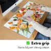 Schijfjes - Fruit - Oranje - Mozaïek Muismat XXL klein -sfeer3