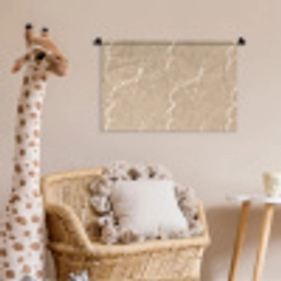 Beige - Marmer - Organisch - Wit Wandkleed katoen klein 269 -wsfeer5_kind