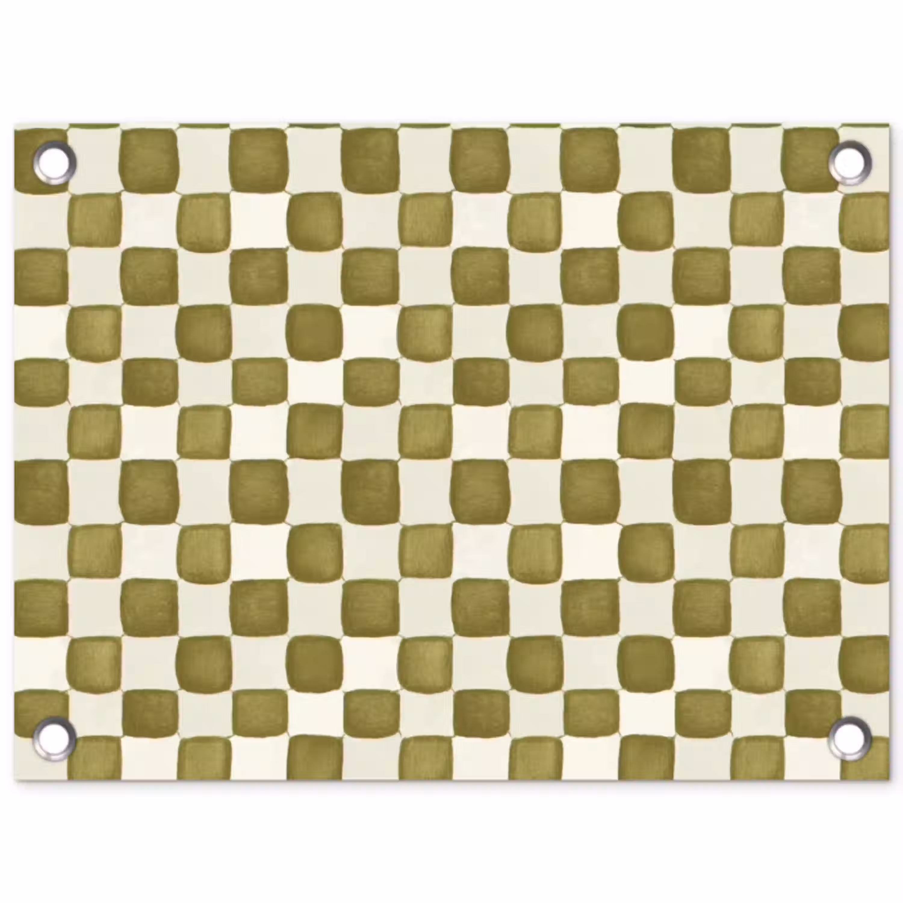Schaak - Patroon - Groen tuinposter los doek klein 239 -3d
