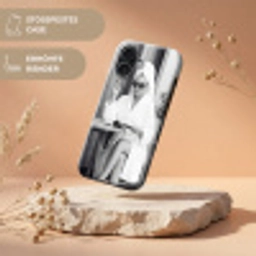 Modern - Vrouw - Zwart - Wit Toughcase MagSafe Apple iPhone 17 klein -USP_RandenV_DE