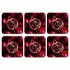 Granaatappel - Rood - Fruit onderzetter kurk middel -3d