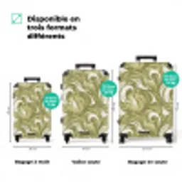 Abstract - Textuur - Groen NBS - Handbagage koffer - Volwassenen Unisex middel zzzzzzVergelijking_3FR