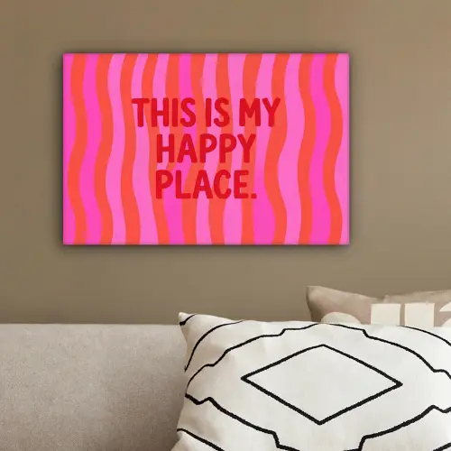 Tekst - Modern - Kleurrijk canvas 2cm klein -sfeer3