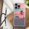 Zee - Boot - Zonsondergang Hoesje iPhone 16 Pro Max met koord klein -sfeer4