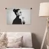 Vrouw - Champagne - Modern Wandkleed katoen klein -sfeer4