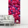 Frambozen - Bessen - Roze - Blauw fotobehang vinyl groot 64 -woonkamer