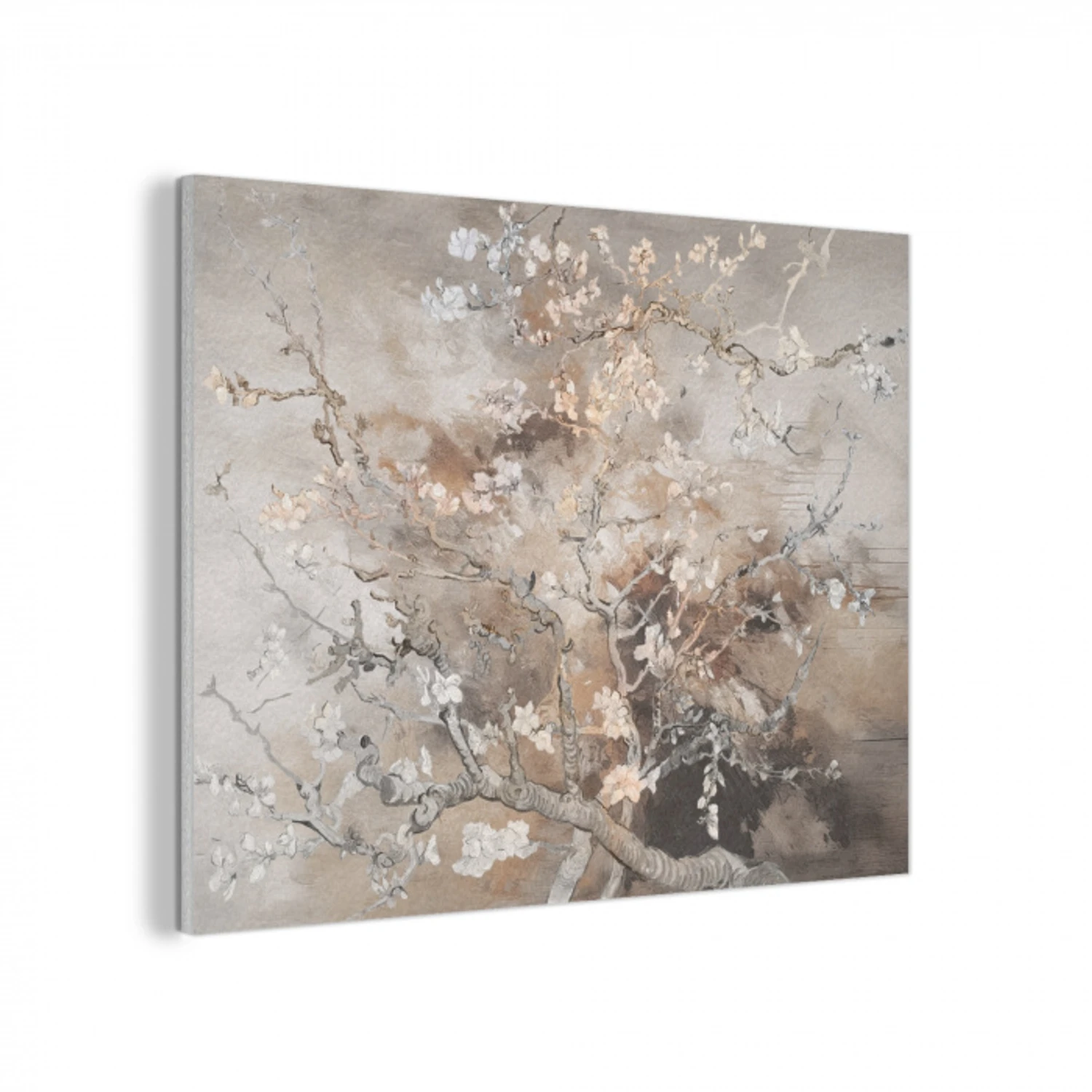 Amandelbloesem - Kunst - Van Gogh - Beige - Abstract PET vilt klein -3d