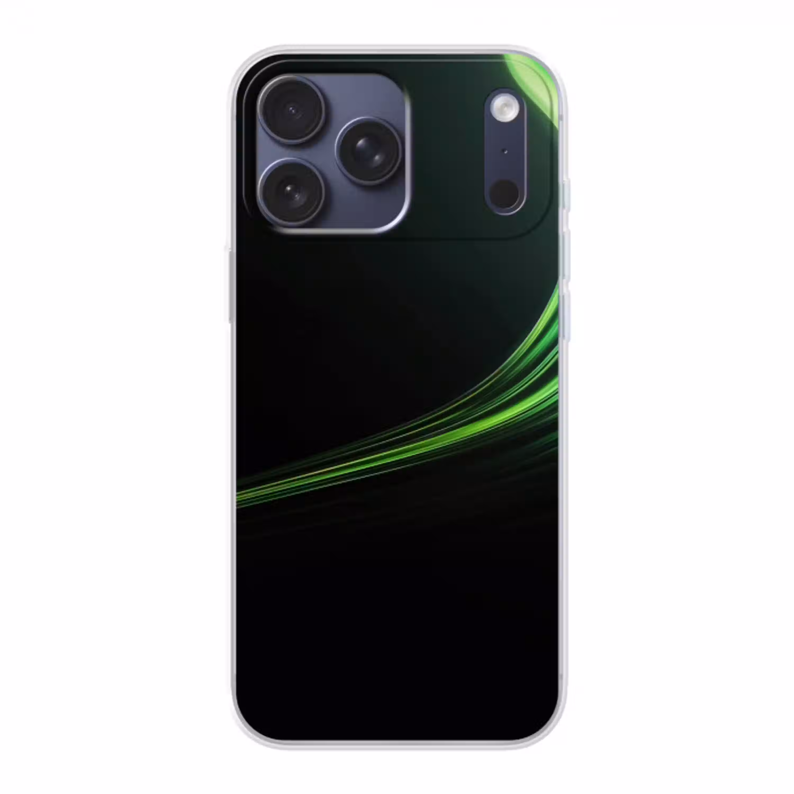 Gaming - Lijnen - Boog - Groen Telefoonhoesje iPhone 17 Pro Max klein -3d