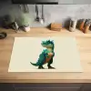 Stekels - Dino - Blauw - Gespierd Inductie beschermer vinyl 3mm klein -sfeer5